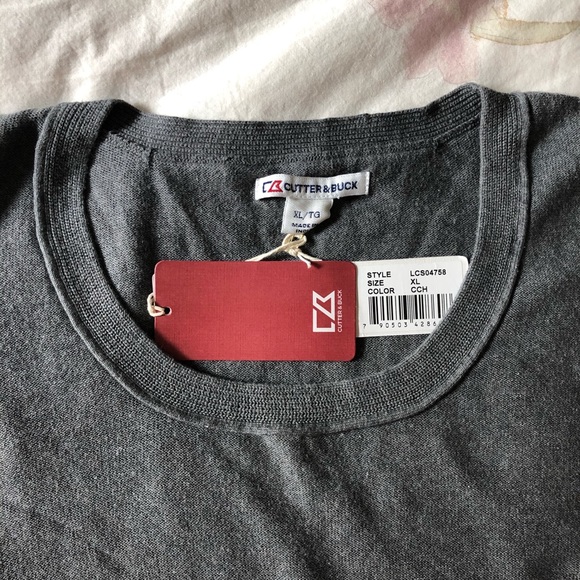 NWT - Gray Cotton Sweater - Size XL - Picture 3 of 6